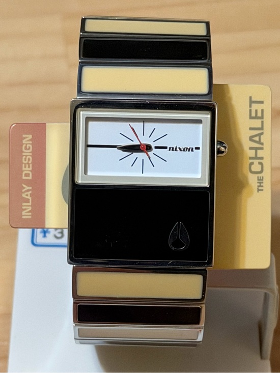 Nixon Accessories - Nixon The Chalet “Max and Relax” Analog Black & Beige Women’s Surf Watch RUNS